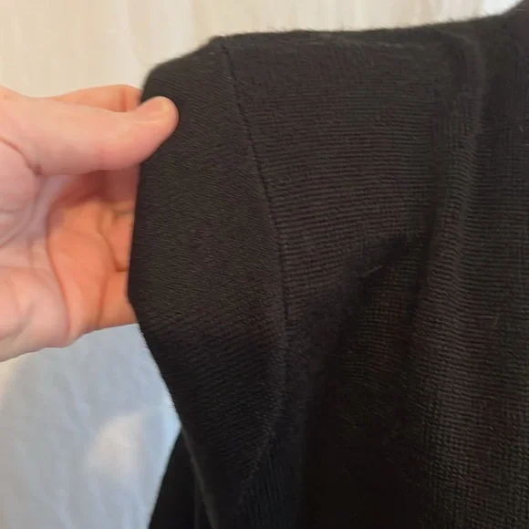 Ivana Ladies Black Sweater Dress Vintage Long Sleeve Large - Picture 4 of 7